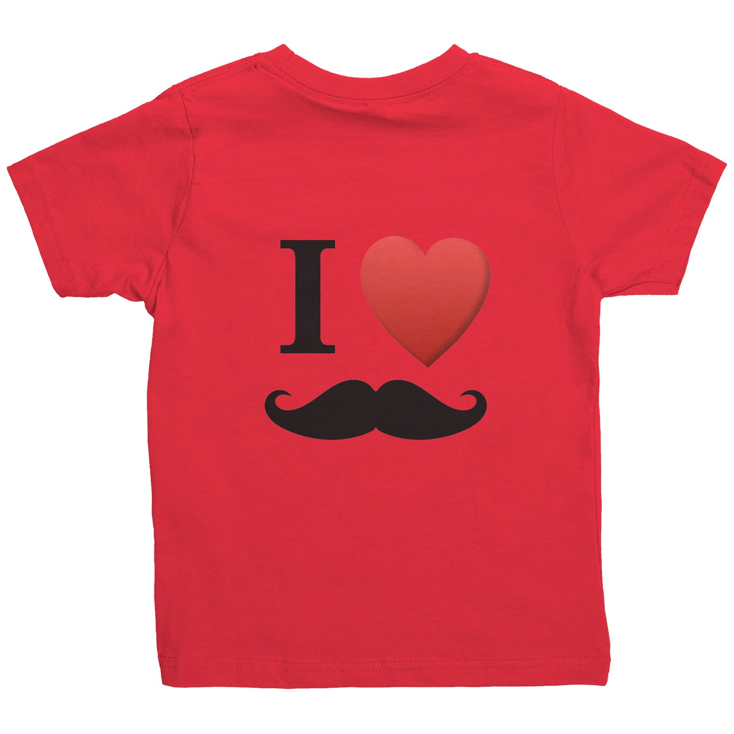 Rabbit Skins Toddler Shirt I Love Moustache Movember