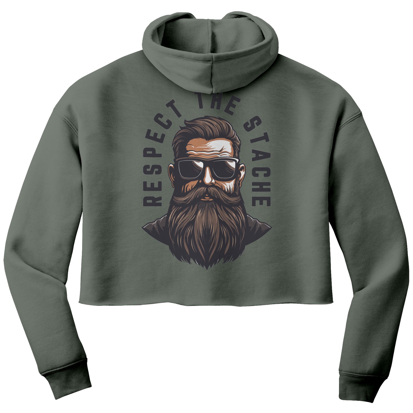 Respect The Stache Fleece Hoodie