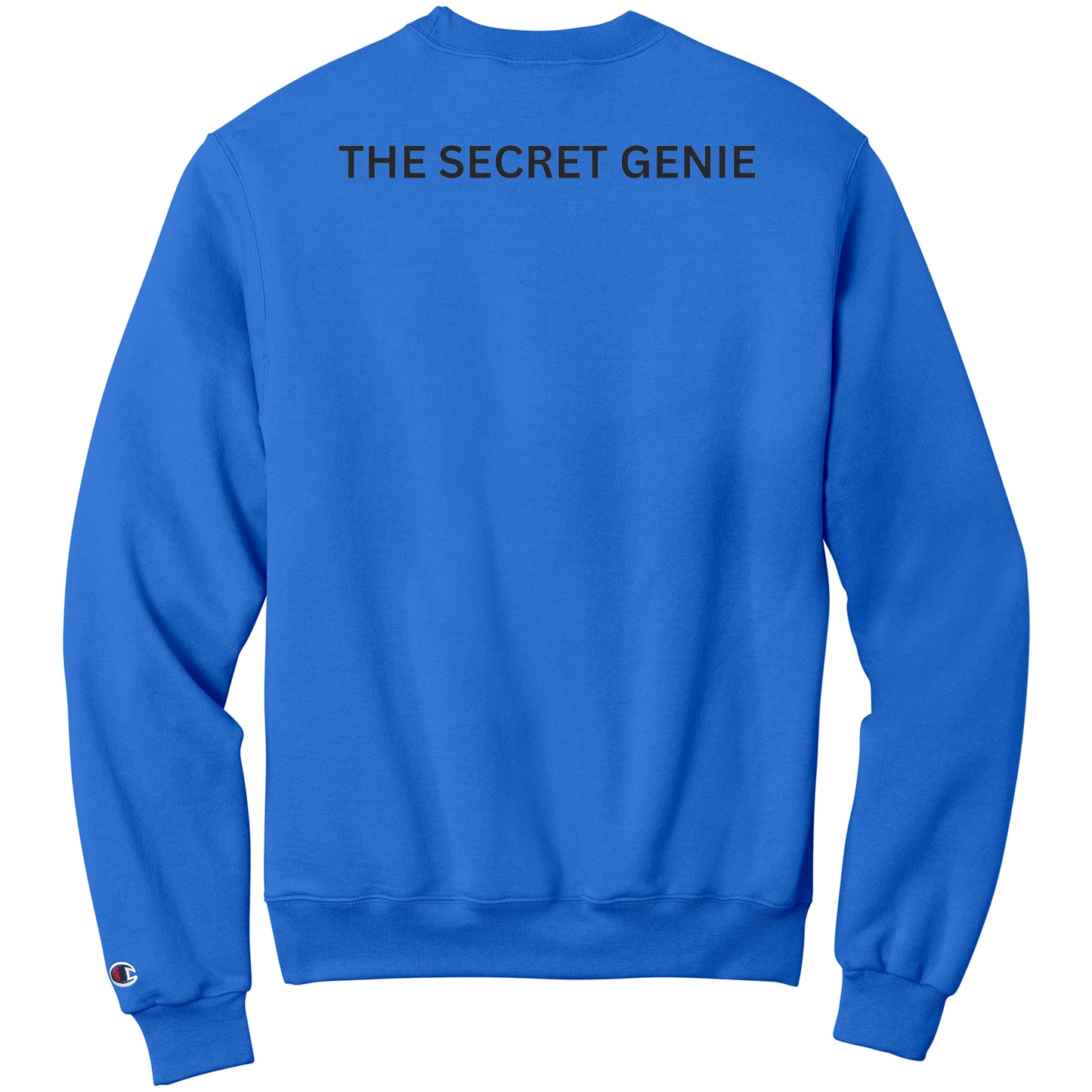 The Secret Genie Champion Sweatshirt Front Chest and back Print Letters