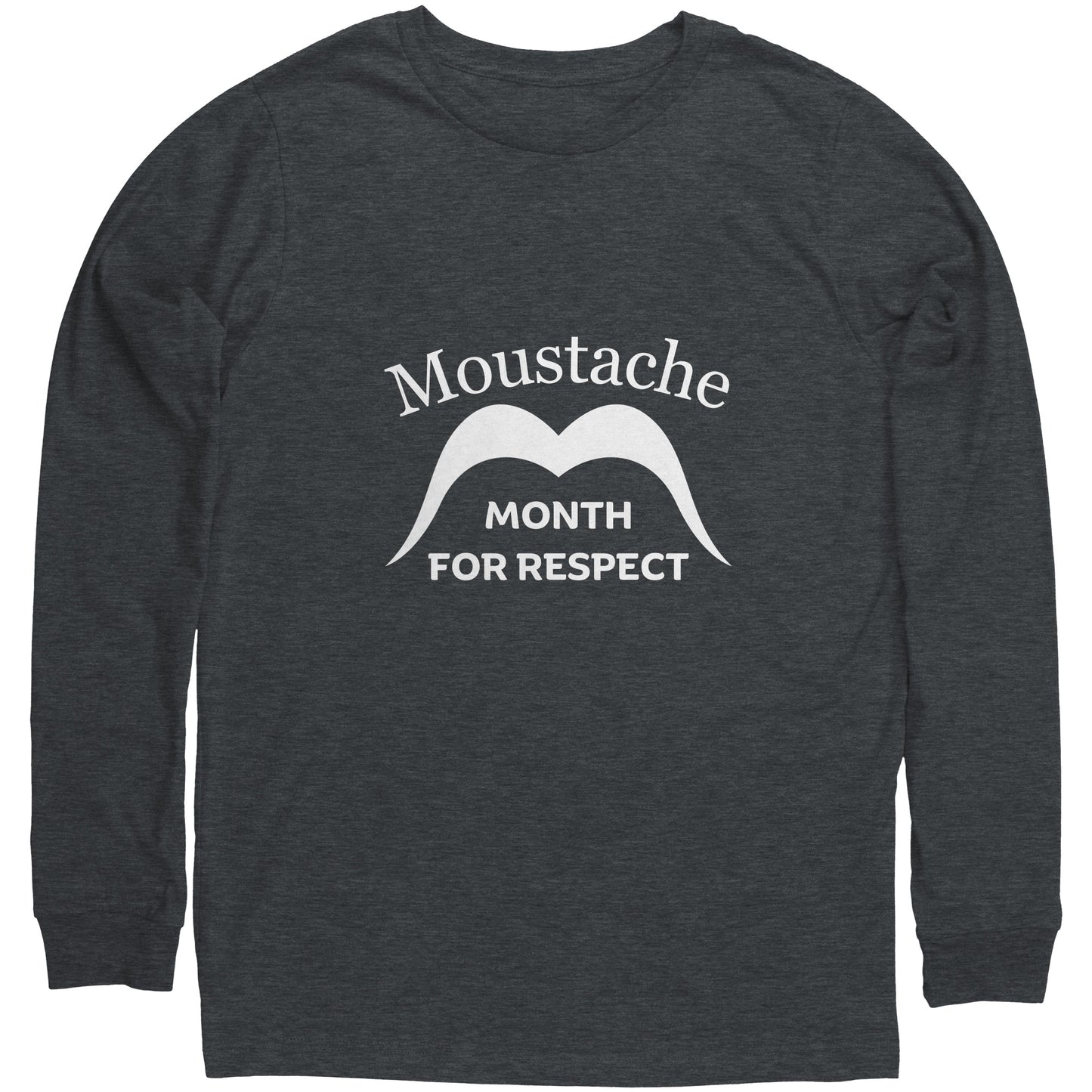 Unisex Long Sleeve Shirt Ready to rock that stache for a cause? It's Movember. Show off your facial flair, raise funds and help tackle prostate cancer, testicular cancer, mental health challenges, and more. Mo' Party!🧔 Start conversations and help change lives. Together, we'll Mo've mountains. 🏔️ Join Movember!  Shop now at Emporium Discounts 