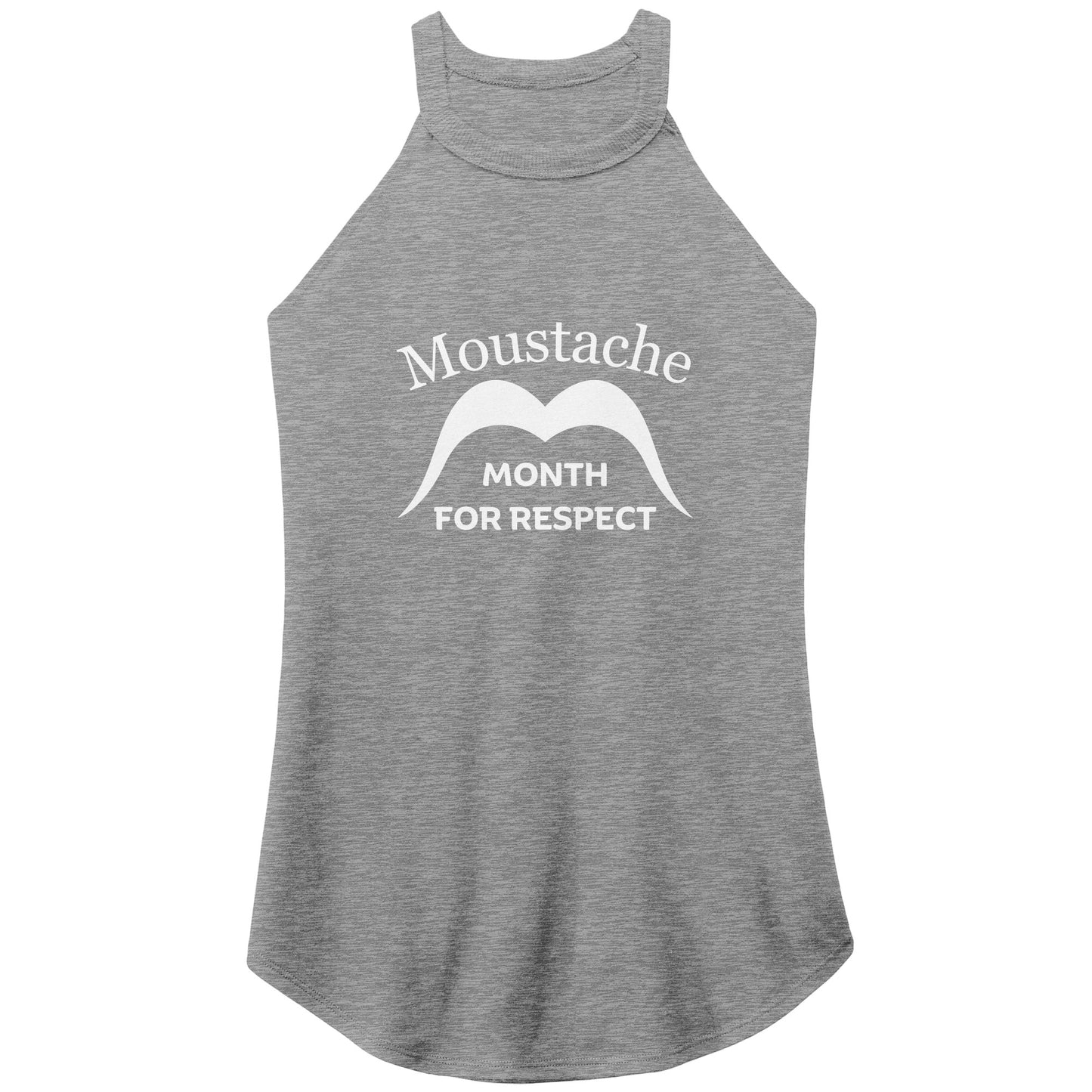 WOMEN’S PERFECT TRI ROCKER TANK Front Triple Movember Moustache Month Of Respect