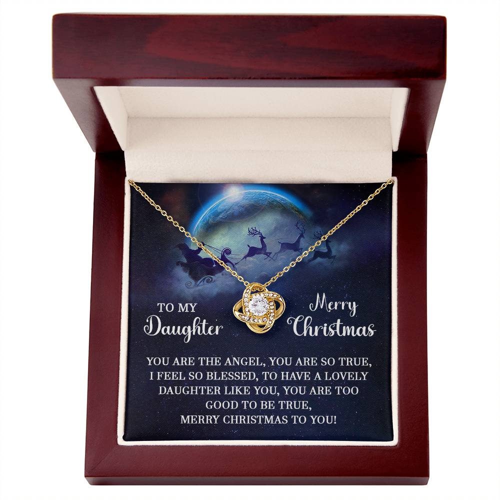 Love Knot Necklace To My Daughter You are the angel