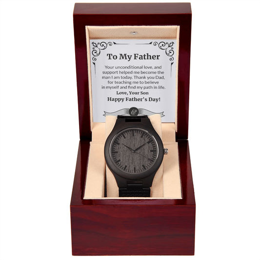 Make this Father's Day one to remember with the classic and stylish Men's Openwork Watch. With its sleek design and comfortable fit, this timeless accessory is sure to be a welcome addition to your father's wardrobe. Surprise your dad with a gift that speaks to just how much your love and appreciate him.