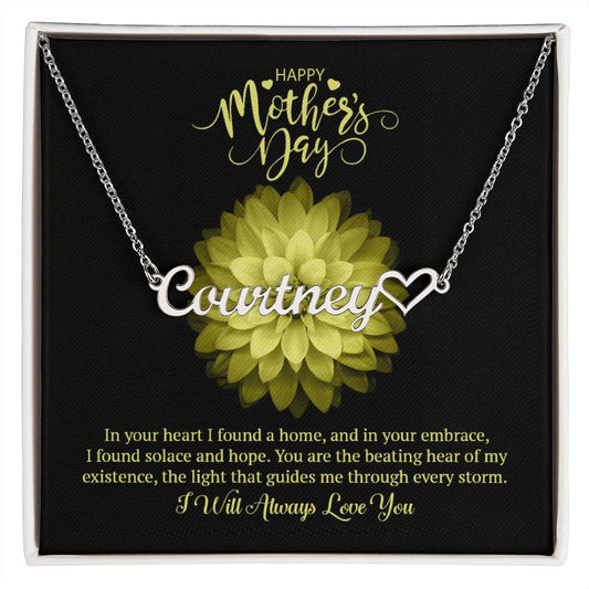 Name Necklace + Heart Character