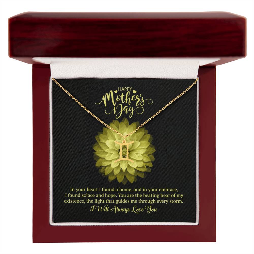 Happy Mother's Day Zodiac Symbol Necklace
