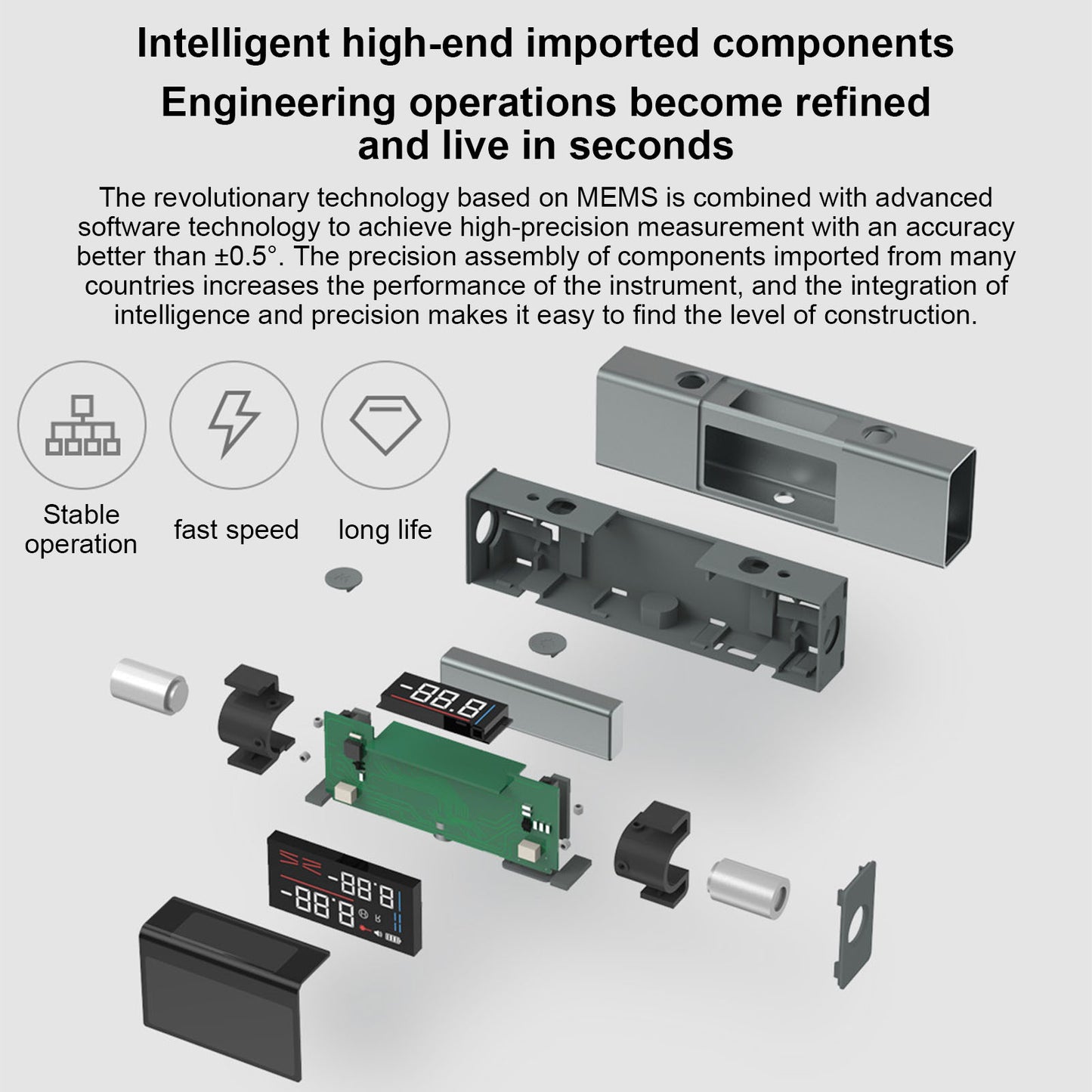 Suitable For Xiaomi Duke Li1 Laser Casting Angle Meter Decoration Multi-Functional Handheld Electronic Digital Display Meter Angle Ruler Emporium Discounts 5 Daily Products Or Gadgets 
