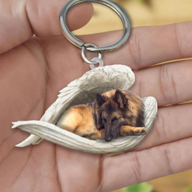 Dog Sleeping Angel Keychains Emporium Discounts