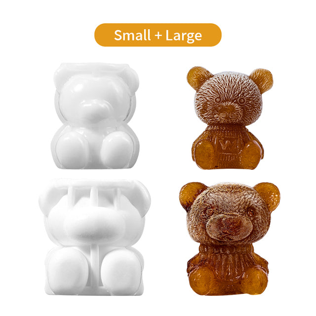 Cute Teddy Bear Silicone Mould Ice Cube Maker | Emporium Discounts