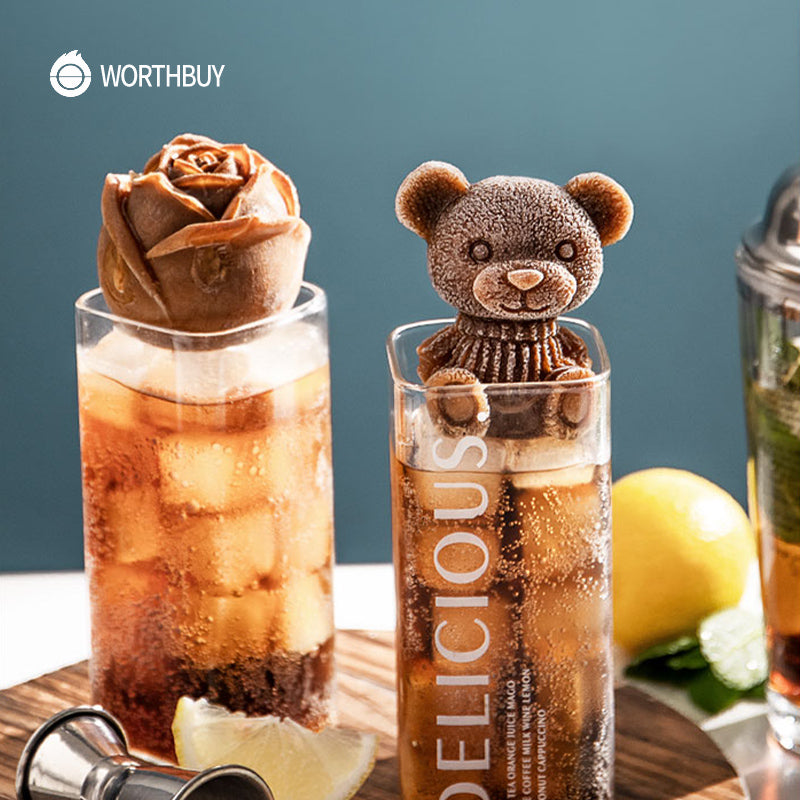 Cute Teddy Bear Silicone Mould Ice Cube Maker | Emporium Discounts