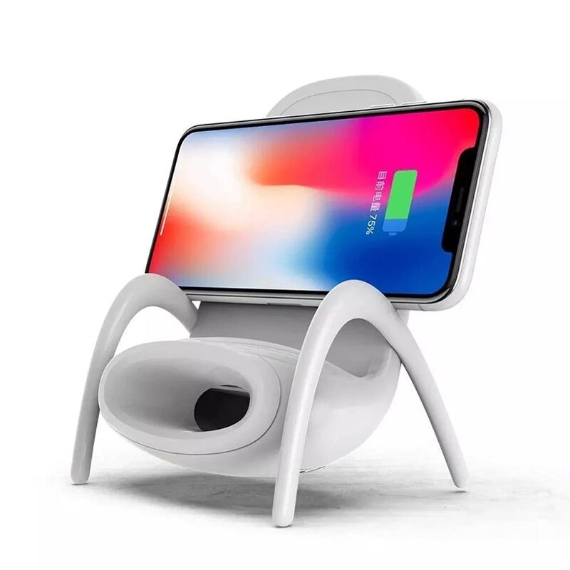  Portable Mini Chair Wireless Charger Supply For All Phones Multipurpose Phone Stand With Musical Speaker Function Charger Emporium Discounts 5 Daily Products Or Gadgets 