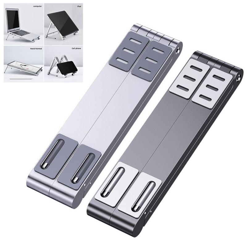 3 In 1  Foldable Laptop Holder Adjustable Aluminum Tablet Desktop Holder For Phone/iPad/Laptop Notebook Cell Phone Holder Stand Support Emporium Discounts 5 Daily Gadget or Products Discounted at 20%  OFF Code DAILY20