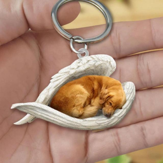 Dog Sleeping Angel Keychains Emporium Discounts