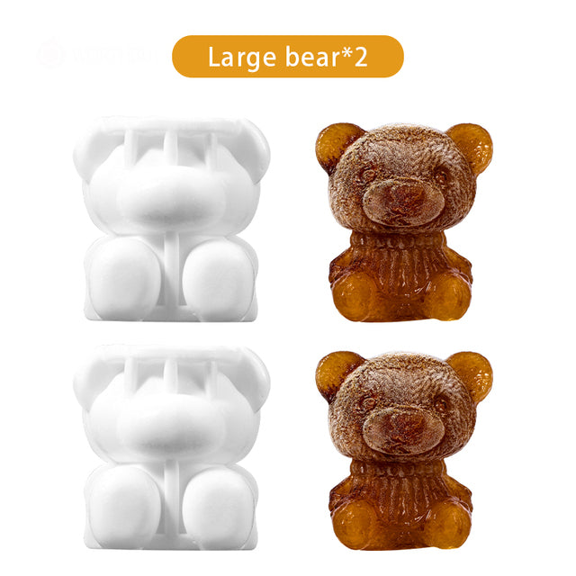 Cute Teddy Bear Silicone Mould Ice Cube Maker | Emporium Discounts