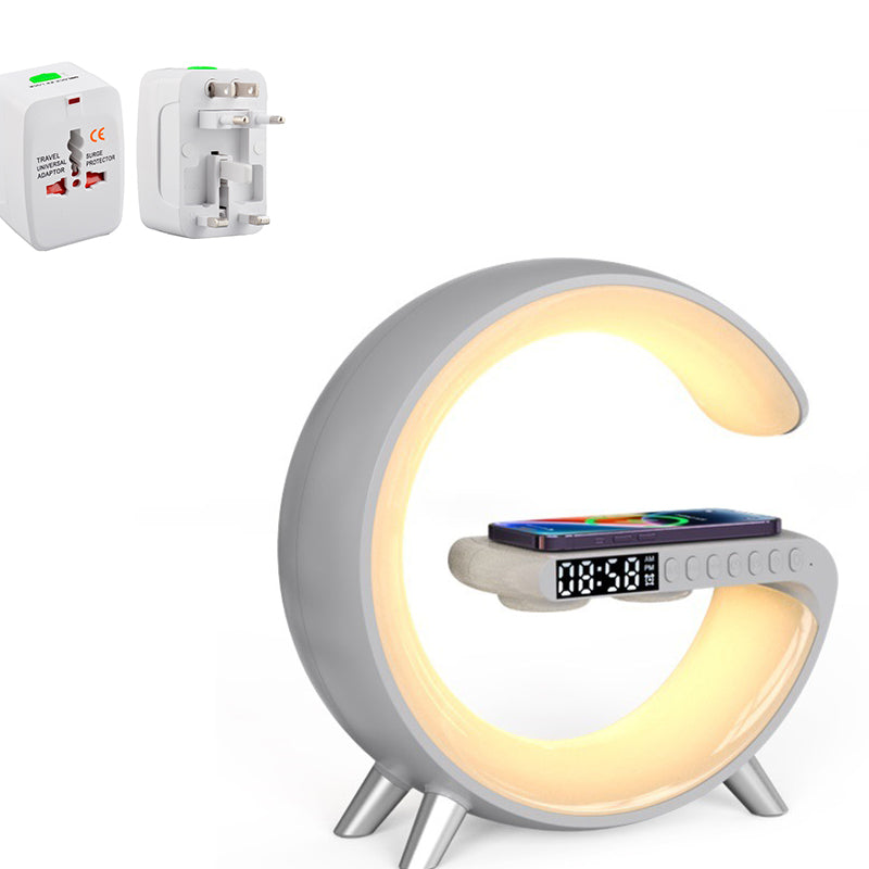 Intelligent Atmosphere Lamp Bluetooth Speaker Wireless Charger Bedside Lamp Sunrise Wake-up Lamp Polar Lamp Alarm Clock Emporium Discounts