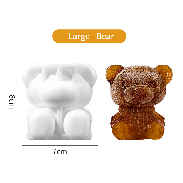 Cute Teddy Bear Silicone Mould Ice Cube Maker | Emporium Discounts