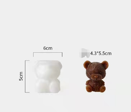 Cute Teddy Bear Silicone Mould Ice Cube Maker | Emporium Discounts