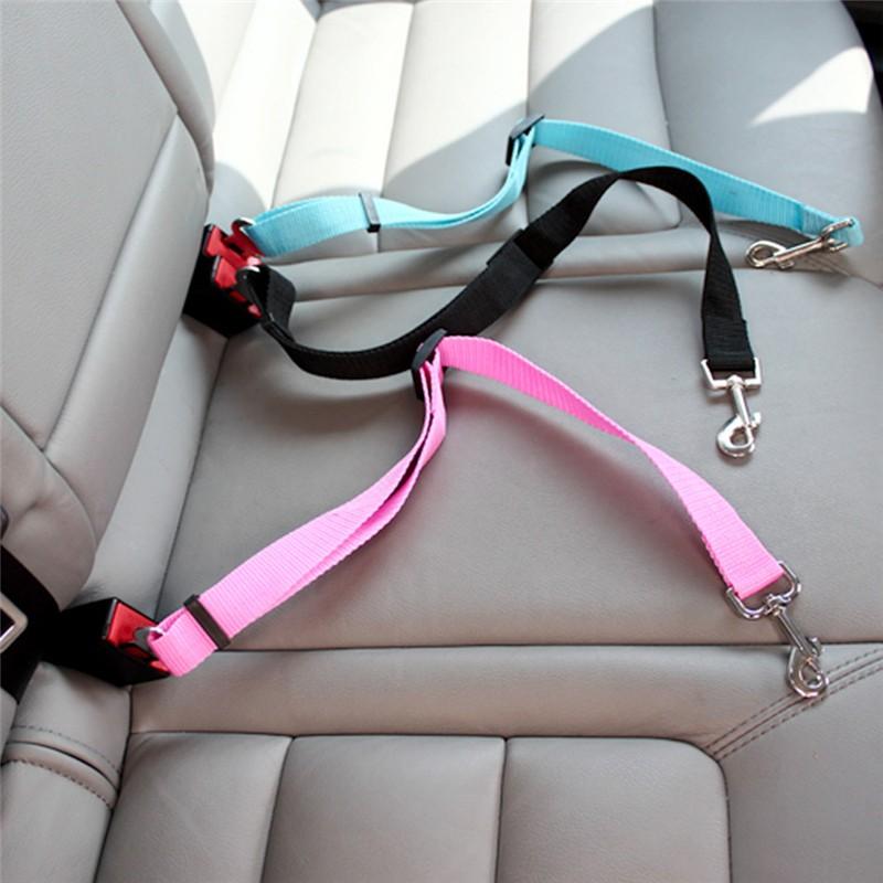 Dog car seat belt safety protector travel pets accessories dog leash Collar breakaway solid car harness Emporium Discounts