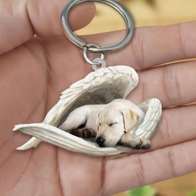 Dog Sleeping Angel Keychains Emporium Discounts Labrador 