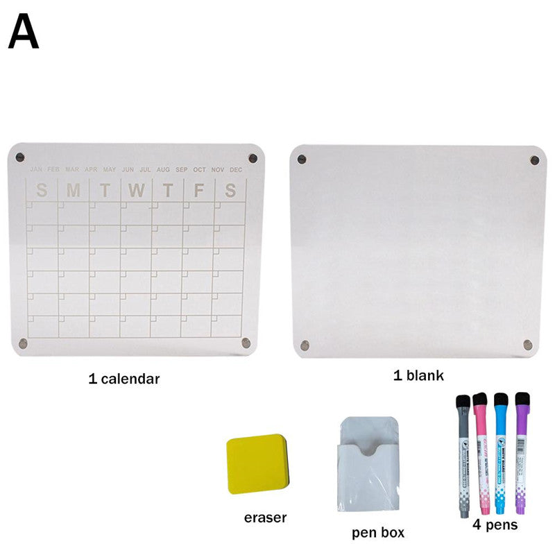 Acrylic Dry and Wet Wiping Board Writing Board Refrigerator Magnetic Weekly and Monthly Calendar Note Board Message Board Emporium Discounts 5 Daily Products Or Gadgets Per Day Products