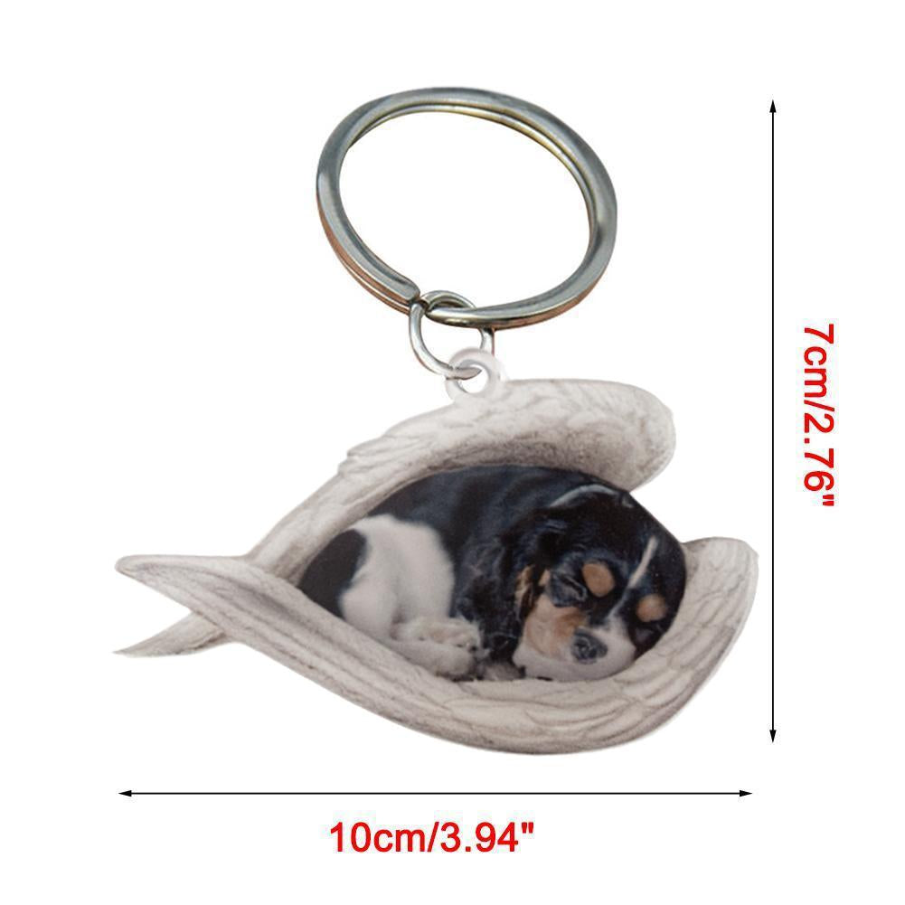 Dog Sleeping Angel Keychains Emporium Discounts