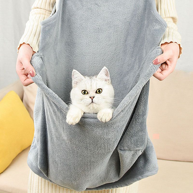 Products Touch The Cat Clothes Pets Apron Non-stick Anti-grab Soft Plush Camisole Pinafore For Pets Emporium Discounts